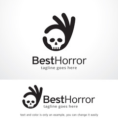 Best Horror Logo Template Design Vector, Emblem, Design Concept, Creative Symbol, Icon