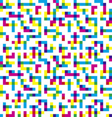 Vector seamless pattern. Modern stylish texture. Repeating geometric tiles of squares