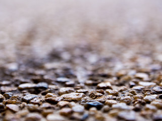 Texture of the exposed aggregate finish flooring