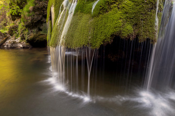 Beautiful mountain waterfall 