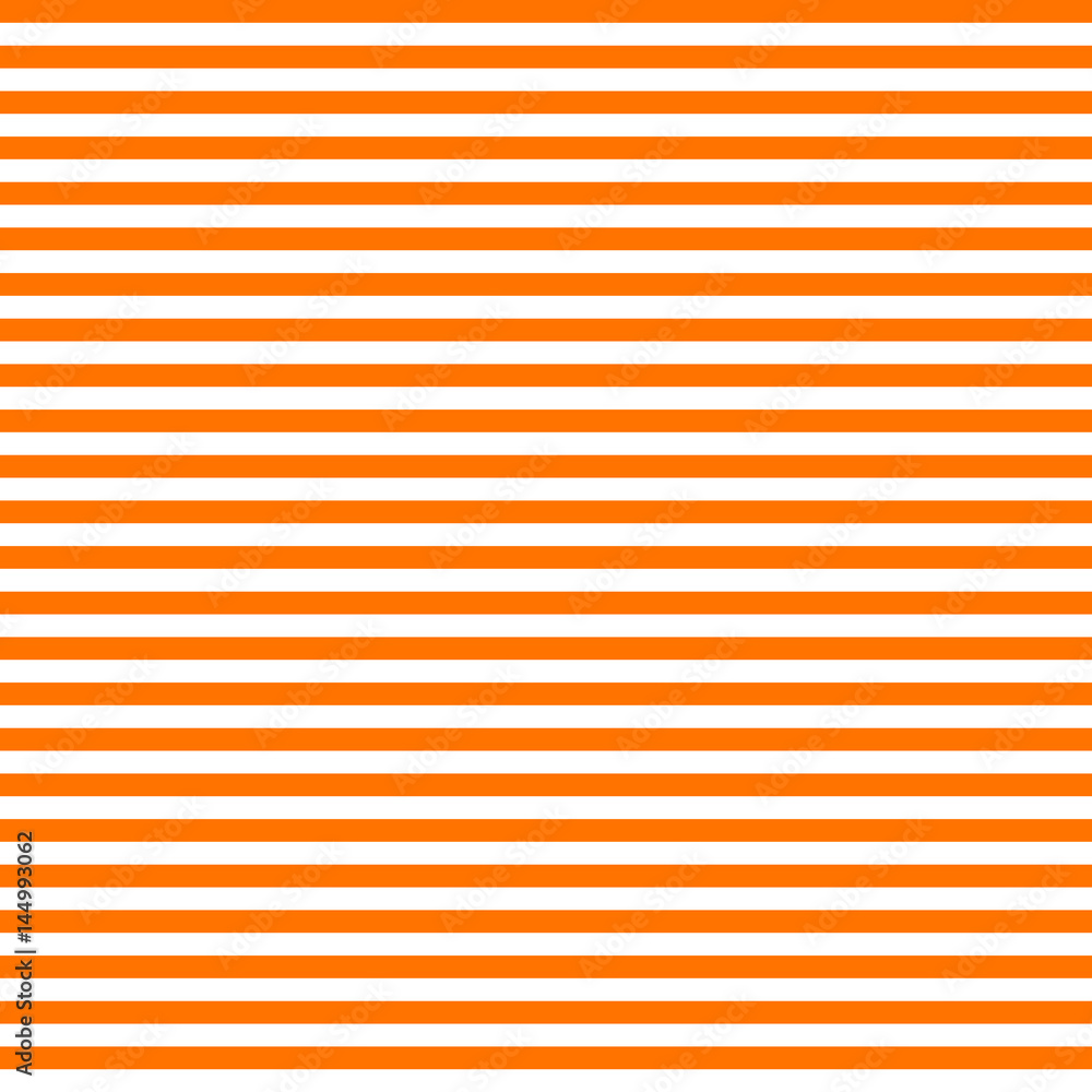 Leinwandbilder pattern stripe seamless orange and white colors. horizontal stripe abstract background vector.