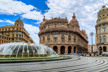 Obraz premium Piazza De Ferrari main square in Genoa