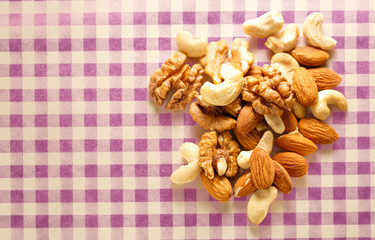 Pile of mixed nuts