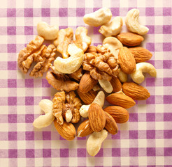 Pile of mixed nuts