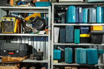 Boxes of tools