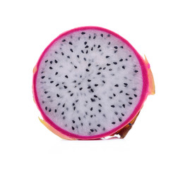 Dragonfruit pink isolated against white background