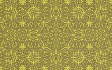 Gold circle pattern background and abstract modern seamless