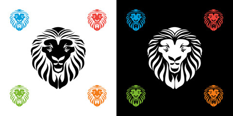 lion head, tiger logo design