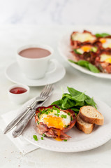 Bacon and Egg Cups with Spinach