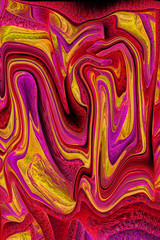 Colorful psychedelic liquefied background