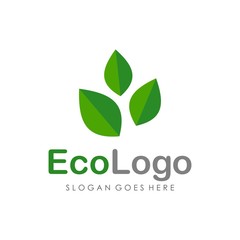 Eco green logo design