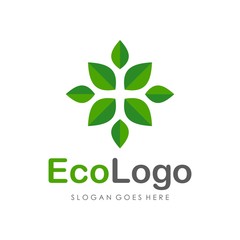 Eco green logo design