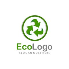 Eco green logo design