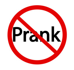 Stop Prank Sign. Vector ESP 10