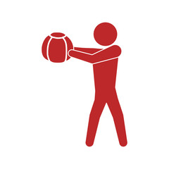 Gym and fitness lifestyle icon vector illustration graphic design