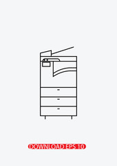 Photocopier icon, Vector