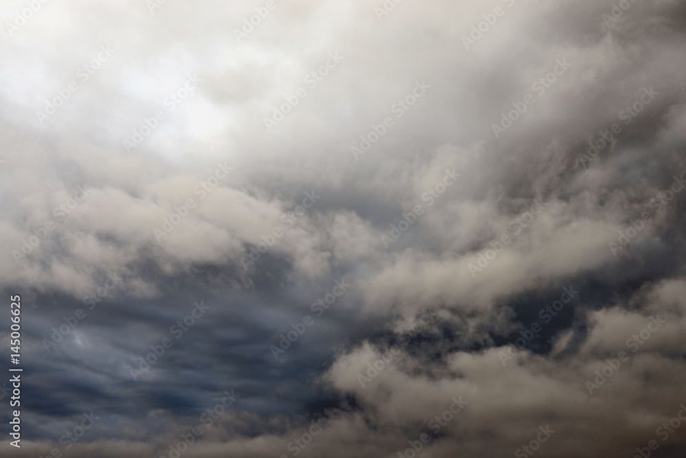 Canvas Prints Dark, ominous rain clouds.