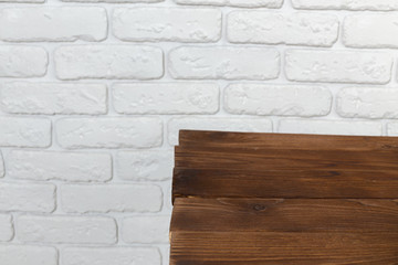 Background with empty wooden table