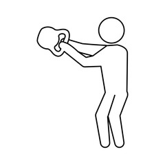 Gym and fitness lifestyle icon vector illustration graphic design