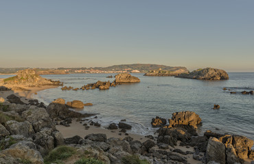The beach of Ris in Noja, Cantabria