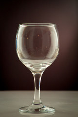 Pure water pouring into a transparent glass