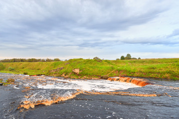 Small waterfall on Tosna River.