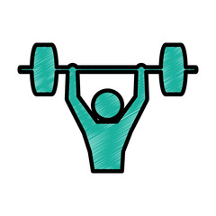 Gym and fitness lifestyle icon vector illustration graphic design