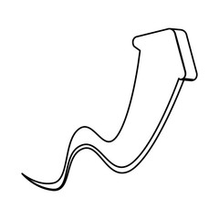 Arrow up increase icon vector illustration graphic design