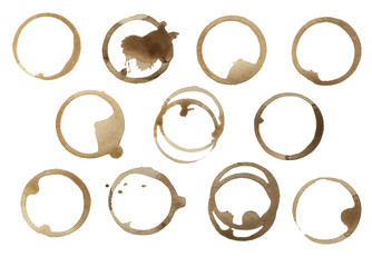 Collection of Coffee Stain Rings