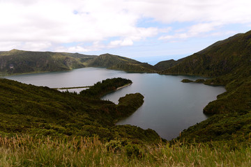 The picturesque place of the island of Sao Miguel