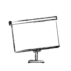 Obraz premium Screen projection blank icon vector illustration graphic design