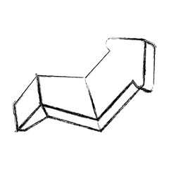 Arrow up increase icon vector illustration graphic design