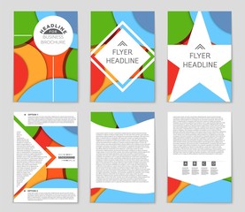 Abstract vector layout background set. For art template design, list, front page, mockup brochure theme style, banner, idea, cover, booklet, print, flyer, book, blank, card, ad, sign, sheet,, a4