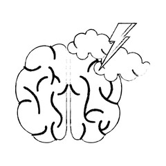 brain idea brainstorm knowledge sketch vector illustration eps 10