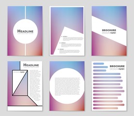 Abstract vector layout background set. For art template design, list, page, mockup brochure theme style, banner, idea, cover, booklet, print, flyer, book, blank, card, ad, sign, sheet,, a4