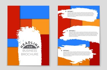 Abstract vector layout background set. For art template design, list, front page, mockup brochure theme style, banner, idea, cover, booklet, print, flyer, book, blank, card, ad, sign, sheet,, a4