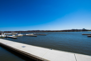 Anacostia Riverwalk trail in DC on a clear day