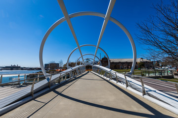 Anacostia Riverwalk trail in DC on a clear day