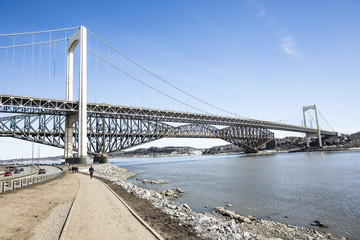 panorama of the "Pont de Quebec" in spring season