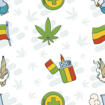 Marijuana Attributes Icons Set One