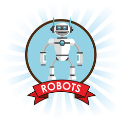 robots technology science future banner vector illustration eps 10