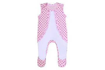 clothes for newborns isolated on a white background