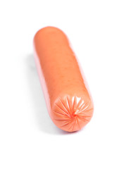 Single sausage isolated