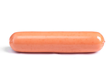 Single sausage isolated
