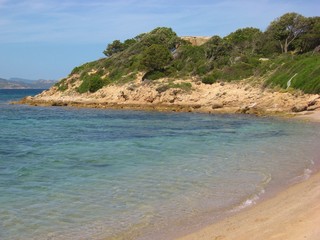 Petite plage du golfe de Santa Manza, Corse