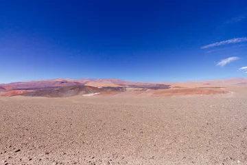 Gordijnen Colorful hills with steppe rocks in Catamarca, Argentina © simonmayer