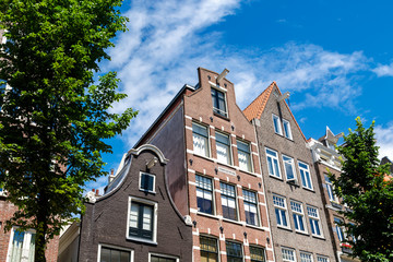 Fototapeta na wymiar Typical Amsterdam Houses