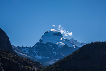 Szczyt Cerro Solo w Andach - obrazy, fototapety, plakaty