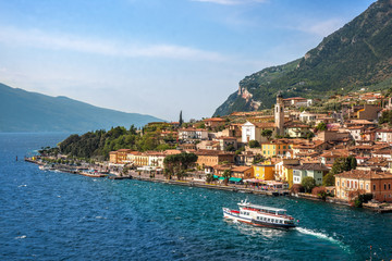 Naklejka premium Limone sul Garda am Gardasee, Italien