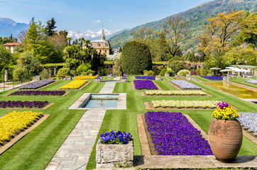 Botanical Gardens of Villa Taranto, located on the shore of Lake Maggiore in Pallanza, Verbania,...